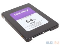  SSD 2.5" 64Gb Smartbuy Leap (R510/W400Mb/s, 3D MLC, Marvell 88NV1120, SATA