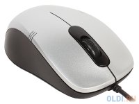 Мышь Gembird MOP-100-S, USB, серебристый, 2 кн., 1000DPI
