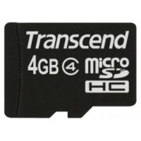   MicroSD 4Gb Transcend TS4GUSDHC4 Class 4 + adapter