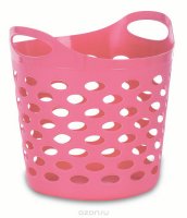 Корзина-сумка "Gensini", универсальная, цвет: розовый, 13 л