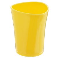 Щетка зубная Стаканчик для зубных щеток Duschy "Wiki Yellow", цвет: желтый. 357-01