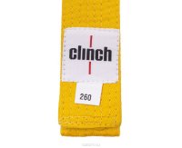 Пояс для единоборств Clinch "Budo Belt", цвет: желтый, 260 см