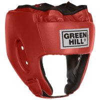 Шлем боксерский Green Hill "Alfa", цвет: красный. Размер L (57-60 см)