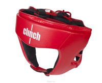 Шлем боксерский Clinch "Olimp", цвет: красный. Размер: S (50-54 см)