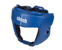 Шлем боксерский Clinch "Olimp", цвет: синий. Размер: S (50-54 см)