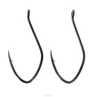 Крючки рыболовные Cobra "Catfish", цвет: черный, размер 10/0, 2 шт