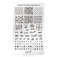 Konad Square    Square Image Plate15