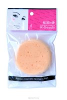 K-Beauty Спонж косметический скрабирующий для очищения кожи лица, 1 шт