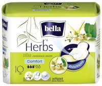 Bella Прокладки женские гигиенические "Bella Herbs tilia komfort softiplait", 10 шт (для критических