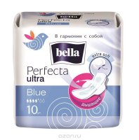 Bella Прокладки супертонкие "Perfecta Ultra" Blue, 10 шт