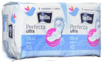 Bella Прокладки супертонкие "Perfecta Ultra" Blue 2x10 шт в упаковке