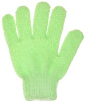 Мочалка-рукавица для тела Fun Fresh "Талия", массажная, цвет: салатовый