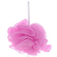 Мочалка Eva "Бантик", цвет: светло-розовый