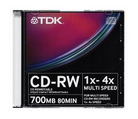  CD-RW TDK 700 , 80 ., 1-4x, 5 . Slim Case, (CD-RW700MSCA5-LC),  -