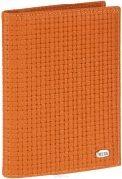 Обложка для автодокументов женская Petek 1855, цвет: ярко-оранжевый. 584.020.89