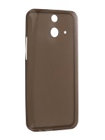   HTC One E8 Krutoff Silicone Transparent-Black 10648