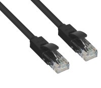   Greenconnect UTP 24AWG cat.5e RJ45 T568B 0.5m Black GCR-LNC06-0.5m