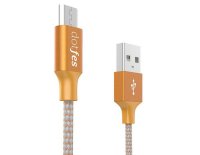 Ресивер Аксессуар Dotfes USB - Micro USB A06M 2.5A 1m Orange 14652