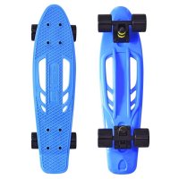  Y-SCOO Skateboard Fishbone 22 Blue-Black 405-B