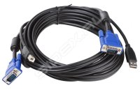 Набор кабелей USBx2, VGAx1 для DKVM-xU, KVM-221 3 м (D-Link DKVM-CU3)