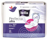 Прокладки гигиенические Bella Perfecta Maxi Blue 8 шт