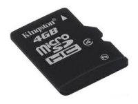   TransFlash 4Gb MicroSDHC Class 4 Kingston, SDC4/4GB-ADP, Retail