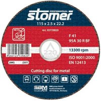 Диск отрезной CD-115T (115 х 2,5 х 22,2 мм) STOMER 98298765
