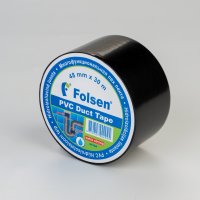 Гидроизоляционная лента Folsen, 48 мм х 30 м, PVC черная