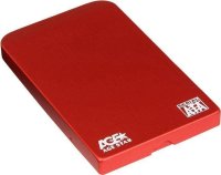 Внешний корпус для HDD SATA 2.5 AgeStar SUB2O1-Red 2.5" SATA HDD, USB2.0, Al