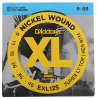    D`ADDARIO EXL125 NICKEL WOUND LIGHT TOP/ REGULAR BOTTOM