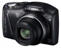  Canon PowerShot SX150 IS (Black) (14.1Mpx, 28-336mm, 12x, F3.4-5.6, SDHC/SDXC, 3.0", USB2.0,