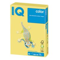 Бумага цветная IQ Color (A4, 80 г/м², CY39-канареечно-желтый, 100 листов)