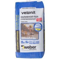 Наливной пол суперфинишный Weber Vetonit Finish Level, 20 кг