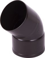 Труба водосточная Отвод на 45/u00b0 для трубы 80 мм цвет коричневый
