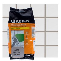 Затирка цементная Axton А.110 2 кг цвет светло-серый