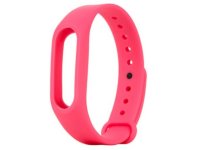 Ремешок для фитнес-браслета Xiaomi Mi Band 2 Silicon pink