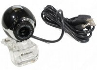 Webcamera Defender C-090 Black 0.3 Мп, универ. крепление, черный 0,3 mpix