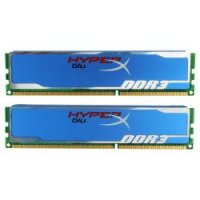   DDR3 2Gb (2x1Gb) PC3-10666 1333MHz DIMM Kingston HyperX blu, KHX1333C9D3B1K2/2G,