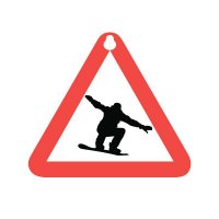 Sport-Sticker Сноуборд - треугольная табличка на присоске