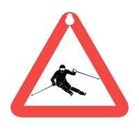 Sport-Sticker Лыжи - треугольная табличка на присоске