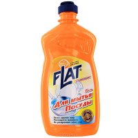 Гель для мытья посуды "Flat", с гликозидом, с ароматом апельсина, 500 г