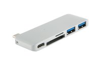  Red Line Type-C Multiport Adapter Silver