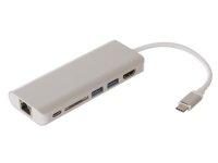  Palmexx USB C-HDMI-2xUSB 3.1-USB C-CardReader-Ethernet PX/HUB USBC 5in1