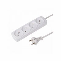  ProConnect 4 Sockets 3m White 11-2409