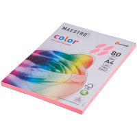 Бумага Maestro Color Neon A4 80g/m2 100 л Pink Neopi 102426