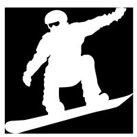 Sport-Sticker Сноуборд 01 White
