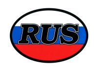 RUS Флаг овальная наружная 10x14cm 00404