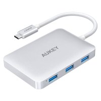  USB Aukey CB-C60 USB-C - 4xUSB 3.0 + HDMI Port + USB-C Charging Port Silver JPA119034