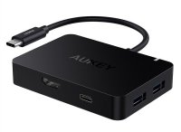  USB Aukey CB-C58 USB-C - 4xUSB 3.0 + HDMI Port + USB-C Charging Port Black LLT119029