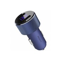 Rock Sitor Car Charger with Digital Display Blue RCC0127